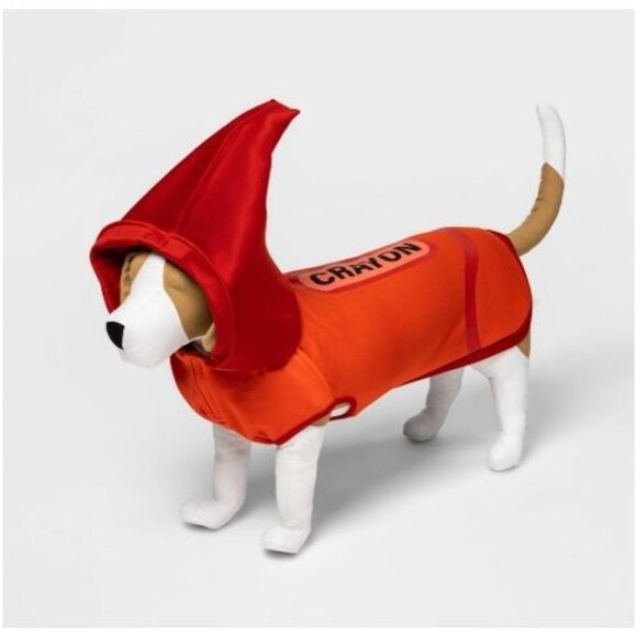 Hyde & EEK Dog Costume Hoodie Halloween Crayon Box Collection Red Size Large - Picture 1 of 5
